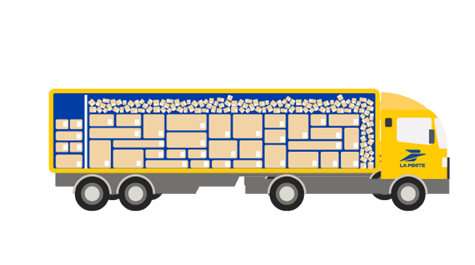chargement en vrac rangé