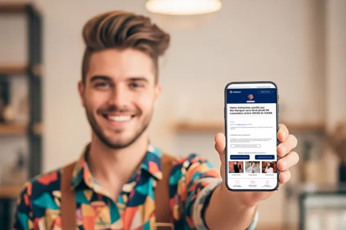 Visuel illustrant la notification e-mail Colissimo