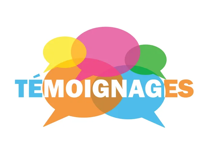 illustration de ballons de témoignages de clients