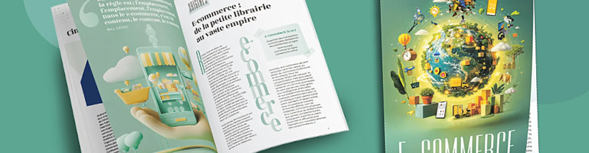 Visuels d'illustration du mag e-commerce