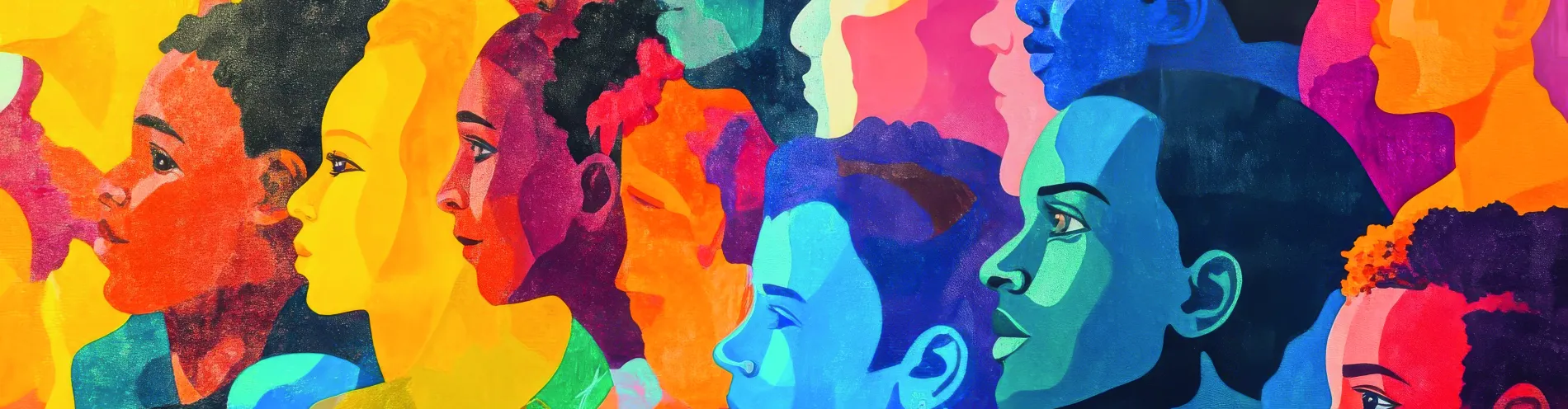 Visuel d'illustration personnages street art pour valoriser l'Art du lien La Poste