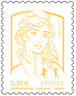 Timbre Marianne et la jeunesse - Jaune - 0,01€