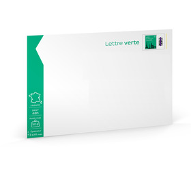 Prêt-à-Poster - Lettre Verte - 50g - Format C5 - Enveloppe à l'unité