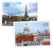 Lot de 6 cartes postales - Toits de Paris - Arc de Triomphe