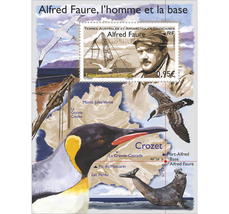 Timbre - TAAF - Bloc Crozet Alfred Faure