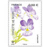 Timbre - La Flore en danger - Violette de Rouen - Lettre Verte