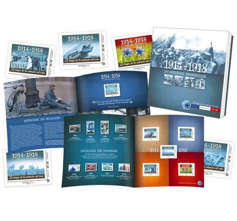 Livret Collector timbres - Mémoire de Guerres 14-18 - International