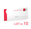 Prêt-à-Poster - Lettre Prioritaire - 20g - Format DL - Enveloppes en lot de 10