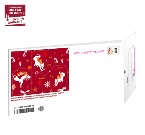 Prêt-à-Poster - Lettre Suivie - 250g - Pochette cartonnée XS - Un Noël qui fait du bien