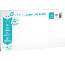 Prêt-à-Poster - Lettre Services Plus - XS - Pochette cartonnée 27,5 x 16,5 cm – épaisseur 3 cm
