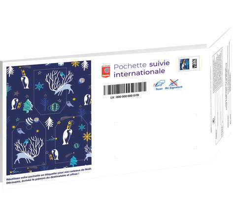 Prêt-à-Poster - Lettre Suivie internationale - 250g - Pochette XS - Un Noël qui fait du bien