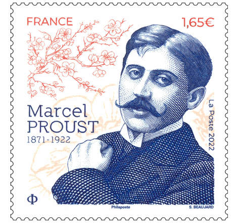 Timbre - Marcel Proust (1871-1922) - Lettre prioritaire - International