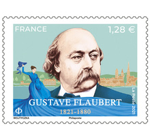 Timbre - Gustave Flaubert - Lettre Prioritaire