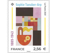 Timbre - Sophie Taeuber-Arp - Lettre prioritaire