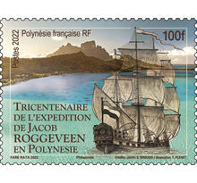 Timbre Polynésie Française - Expédition Jakob Roggeveen