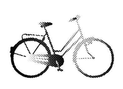 Bicyclette Noir et Blanc