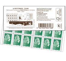 Carnet 12 timbres Marianne l'engagée - Lettre Verte - Couverture Le Petit Prince