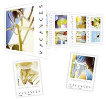Carnet 12 timbres - Vacances - Lettre Verte