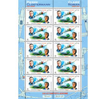 Minifeuille 10 timbres - Poste aérienne - Clostermann - Lettre prioritaire