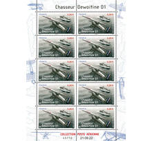 Minifeuille 10 timbres - Chasseur Dewoitine D1