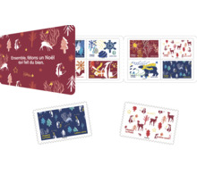 Carnet 12 timbres - Un Noël qui fait du bien - Lettre Verte