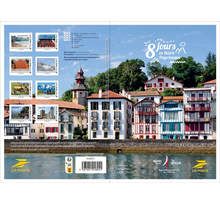  Collector 8 timbres - 8 jours en Béarn - Pays Basque - Lettre Verte