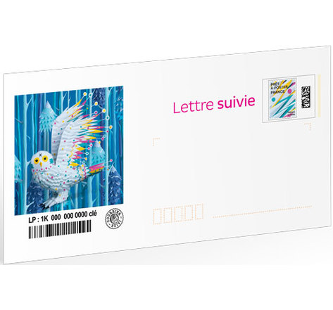 Prêt-à-Poster - Lettre Suivie - 20g - Enveloppe à l'unité - Edition limitée Chouette fantastique