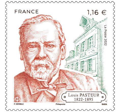 Louis Pasteur (1822-1895) - Lettre verte - 20g