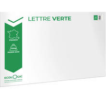 Prêt-à-Poster - Lettre Verte - 100g - Format C4 - Enveloppe à l'unité