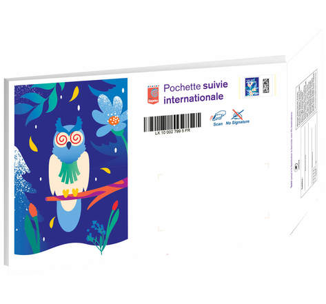 Prêt-à-Poster - Lettre Suivie internationale - 250g - Pochette XS - Edition Noël spectaculaire