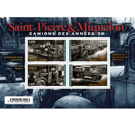 Timbre Saint Pierre et Miquelon - Les camions des années 30