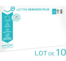 Prêt-à-Poster - Lettre Services Plus - 100g - Format C5 - lot de 10
