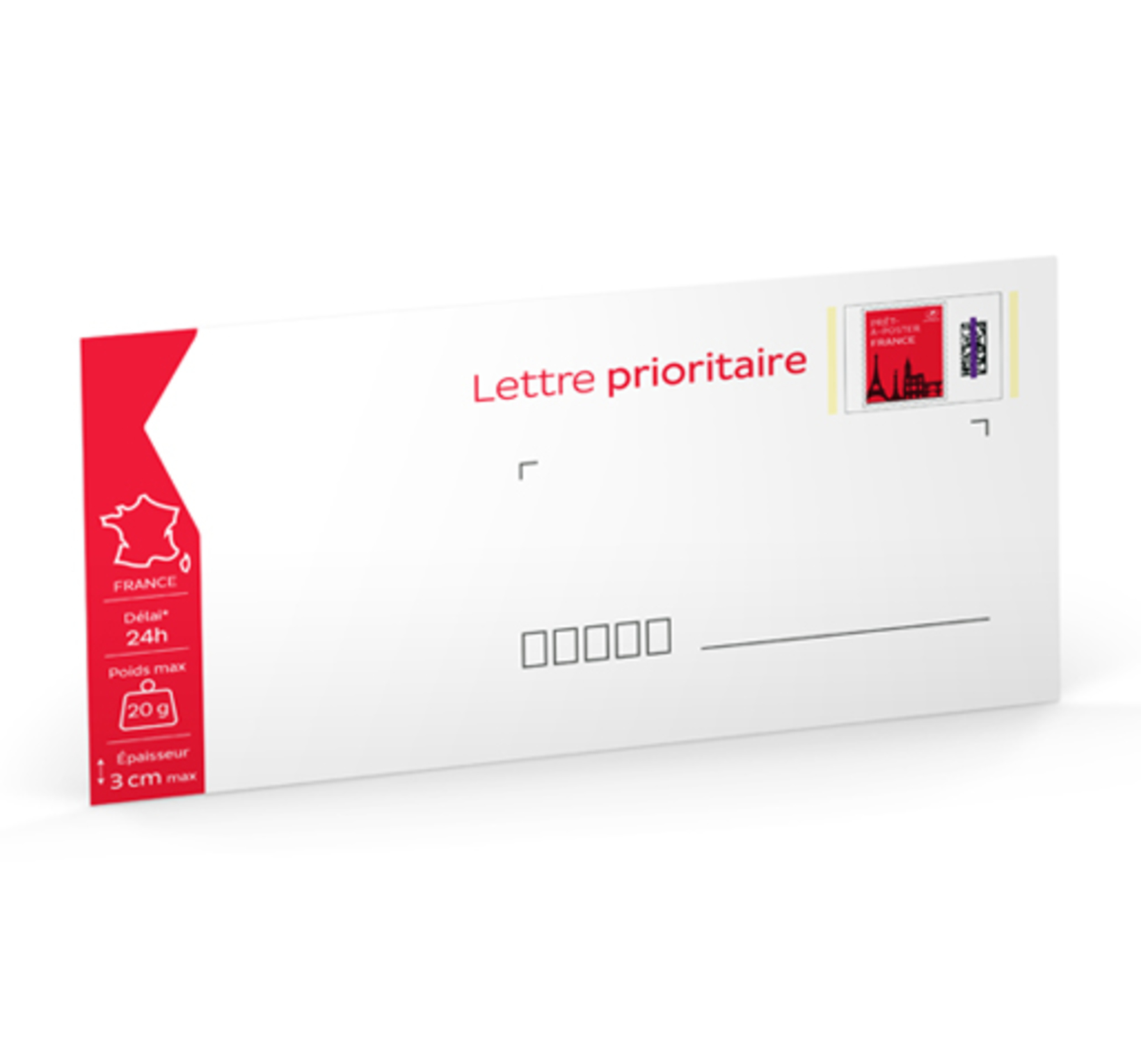 PrêtàPoster  Lettre Prioritaire  20g  Format DL  Enveloppe à l