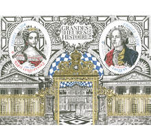 Bloc 2 timbres - Les grandes heures de l'Histoire de France - 2022 - Lettre internationale