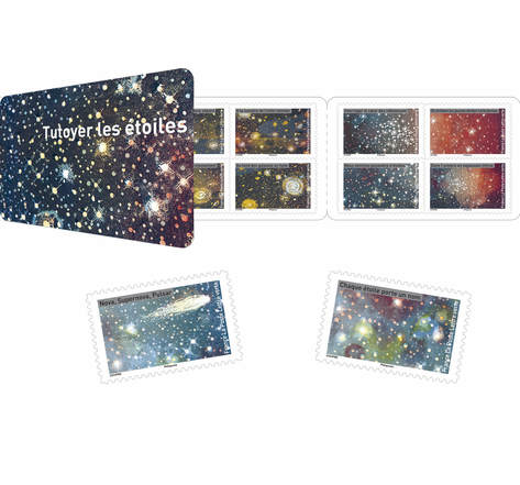 Carnet de 12 timbres - Tutoyer les étoiles - Lettre Verte