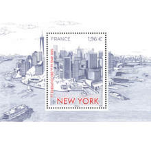 Bloc 1 timbre - 500 ans de New York - Lettre internationale