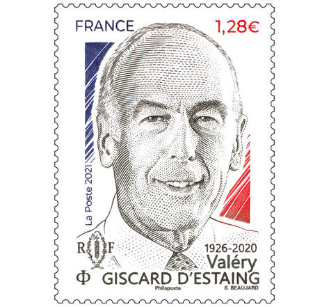 Timbre - Valéry Giscard d'Estaing - Lettre Prioritaire