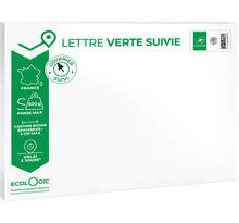 Prêt-à-Poster - Lettre verte suivie - S - Pochette cartonnée 33 x 25 cm - Épaisseur 3cm