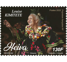 Timbre Polynésie Française - Louise Kimitete