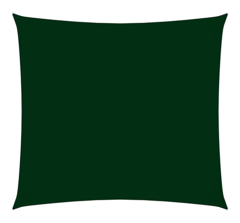 vidaXL Voile de parasol tissu oxford carré 4x4 m vert foncé