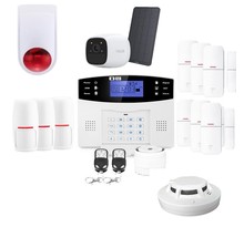 Alarme sans fil connectée gsm avec sirène et caméra autonome pour maison kit connecté 18
