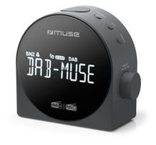 MUSE - Radio réveil DAB+ / FM - M-185 CDB -  Double alarme - Ecran LCD - Noir
