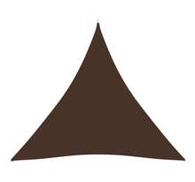 Vidaxl voile de parasol tissu oxford triangulaire 4x4x4 m marron