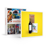 Box œnologique initiation au voyage : bouteille de vin  livret et chaussette de dégustation - smartbox - coffret cadeau gastronomie