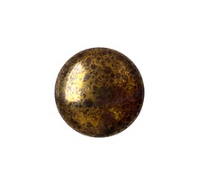 DIY - Cabochon Rond en Verre 25mm - Dark Choco Bronze