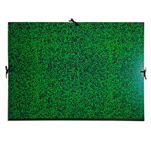 Carton à dessin Annonay avec 3 paires de cordons marbré vert 72x52 cm EXACOMPTA