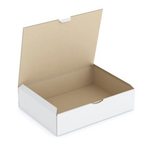 Boîte carton blanche d'expédition RAJAPOST 33x25x8 cm (colis de 50)