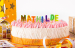Bougies d'anniversaire Mathilde et Mathieu