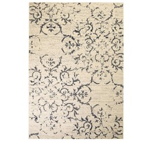 Vidaxl tapis moderne design floral 120 x 170 cm beige / bleu