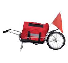 vidaXL Remorque de vélo à une roue avec sac de rangement
